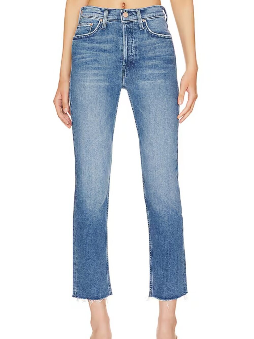 Mother The Tomcat Ankle Fray From Out of Town Jeans